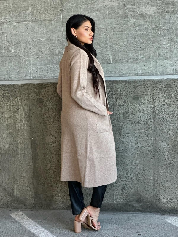 Collard Neck Drop Shoulder Pocket Cardigan-ACG Los Angeles-[option4]-[option5]-[option6]-[option7]-[option8]-Shop-Boutique-Clothing-for-Women-Online