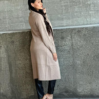 Collard Neck Drop Shoulder Pocket Cardigan-ACG Los Angeles-[option4]-[option5]-[option6]-[option7]-[option8]-Shop-Boutique-Clothing-for-Women-Online