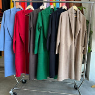 Collard Neck Drop Shoulder Pocket Cardigan-ACG Los Angeles-[option4]-[option5]-[option6]-[option7]-[option8]-Shop-Boutique-Clothing-for-Women-Online