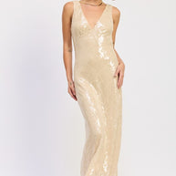 EMBELLISHED MIDI SEQUIN DRESS WITH OPEN SCOOP BACK-Emory Park-[option4]-[option5]-[option6]-[option7]-[option8]-Shop-Boutique-Clothing-for-Women-Online