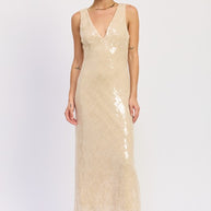 EMBELLISHED MIDI SEQUIN DRESS WITH OPEN SCOOP BACK-Emory Park-[option4]-[option5]-[option6]-[option7]-[option8]-Shop-Boutique-Clothing-for-Women-Online