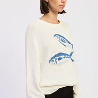 LONG SLEEVE KNITTED GRAPIC SARDINE SWEATER-Emory Park-[option4]-[option5]-[option6]-[option7]-[option8]-Shop-Boutique-Clothing-for-Women-Online