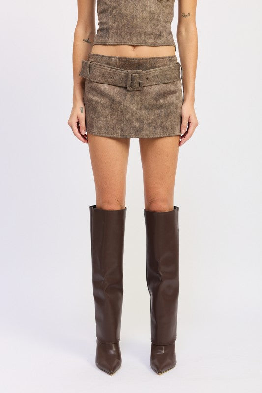 LOW RISE MINI BELTED SKIRT-Emory Park-[option4]-[option5]-[option6]-[option7]-[option8]-Shop-Boutique-Clothing-for-Women-Online