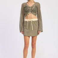 MINI FRONT TIE CROCHET SKIRT-Emory Park-[option4]-[option5]-[option6]-[option7]-[option8]-Shop-Boutique-Clothing-for-Women-Online