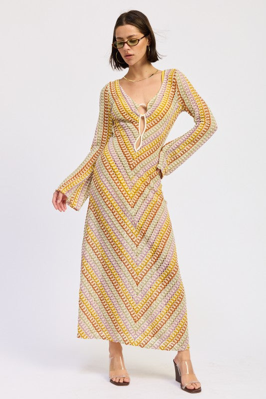 MAXI LONG SLEEVE CROCHET DRESS-Emory Park-[option4]-[option5]-[option6]-[option7]-[option8]-Shop-Boutique-Clothing-for-Women-Online