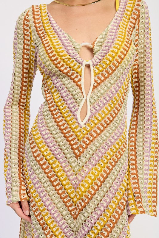 MAXI LONG SLEEVE CROCHET DRESS-Emory Park-[option4]-[option5]-[option6]-[option7]-[option8]-Shop-Boutique-Clothing-for-Women-Online