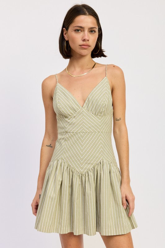 MINI RUFFLE STRIPED DRESS-Emory Park-[option4]-[option5]-[option6]-[option7]-[option8]-Shop-Boutique-Clothing-for-Women-Online