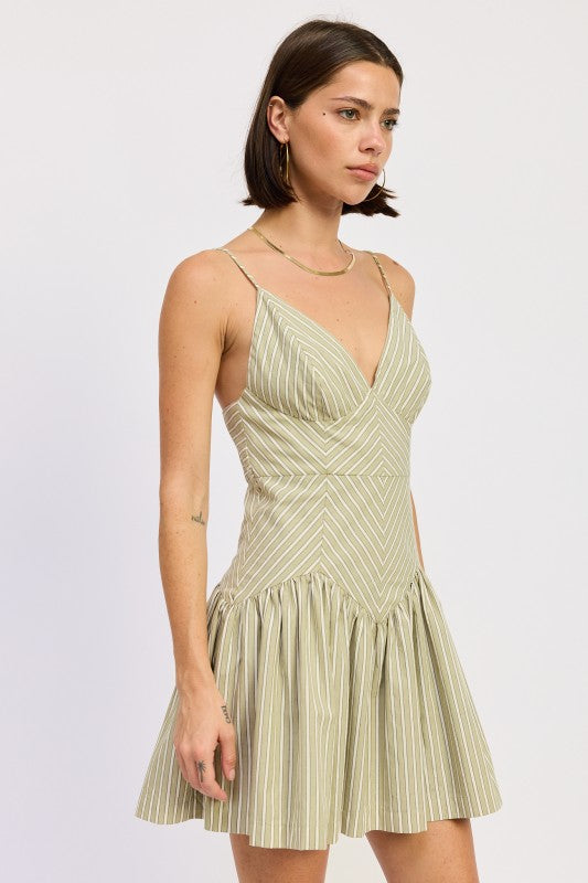 MINI RUFFLE STRIPED DRESS-Emory Park-[option4]-[option5]-[option6]-[option7]-[option8]-Shop-Boutique-Clothing-for-Women-Online