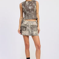 DENIM TANK TOP OPEN BACK TIE-Emory Park-[option4]-[option5]-[option6]-[option7]-[option8]-Shop-Boutique-Clothing-for-Women-Online