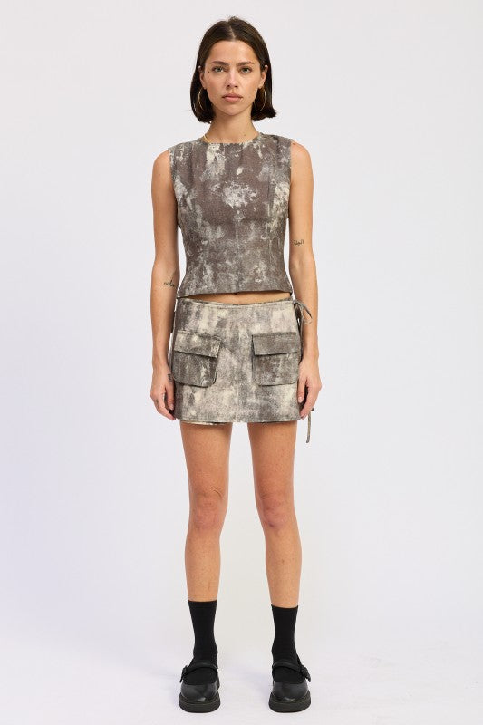 DENIM TANK TOP OPEN BACK TIE-Emory Park-[option4]-[option5]-[option6]-[option7]-[option8]-Shop-Boutique-Clothing-for-Women-Online