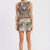 DENIM TANK TOP OPEN BACK TIE-Emory Park-[option4]-[option5]-[option6]-[option7]-[option8]-Shop-Boutique-Clothing-for-Women-Online