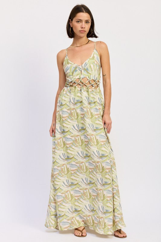 MAXI OPEN TIE BACK DRESS-Emory Park-GREEN MULTI-S-[option4]-[option5]-[option6]-[option7]-[option8]-Shop-Boutique-Clothing-for-Women-Online