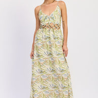 MAXI OPEN TIE BACK DRESS-Emory Park-GREEN MULTI-S-[option4]-[option5]-[option6]-[option7]-[option8]-Shop-Boutique-Clothing-for-Women-Online