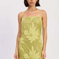 MINI FLORAL APPLIQUE DRESS-Emory Park-LIME-S-[option4]-[option5]-[option6]-[option7]-[option8]-Shop-Boutique-Clothing-for-Women-Online
