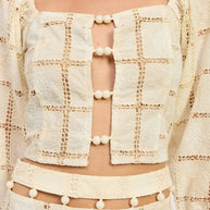 EMBROIDERED CROPPED TOP WITH BEAD FRONT-Emory Park-[option4]-[option5]-[option6]-[option7]-[option8]-Shop-Boutique-Clothing-for-Women-Online