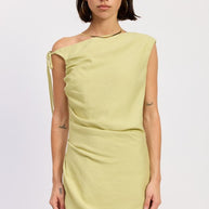 ASYMMETRICAL MINI SIDE TIE DRESS-Emory Park-LIME-S-[option4]-[option5]-[option6]-[option7]-[option8]-Shop-Boutique-Clothing-for-Women-Online