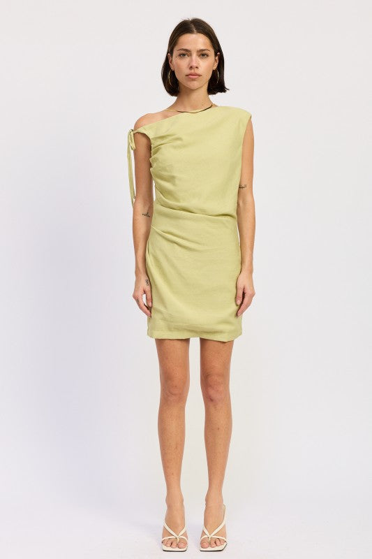 ASYMMETRICAL MINI SIDE TIE DRESS-Emory Park-[option4]-[option5]-[option6]-[option7]-[option8]-Shop-Boutique-Clothing-for-Women-Online