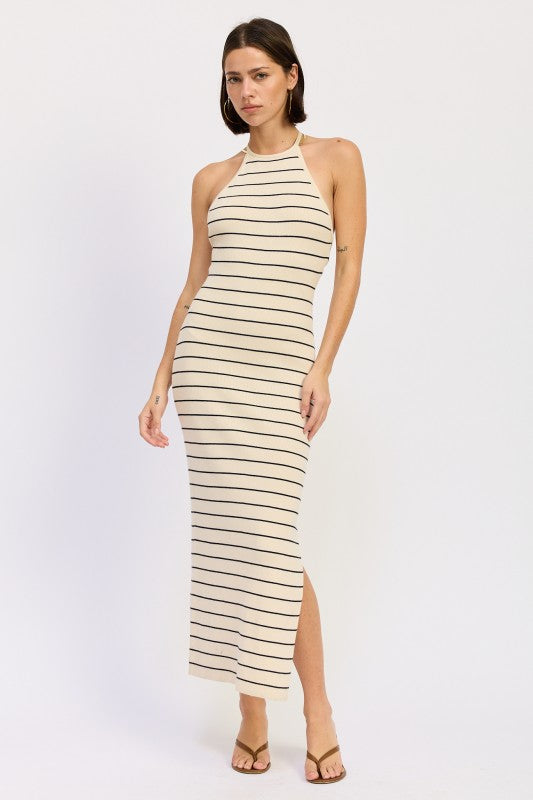 OPEN BACK MIDI HALTER STRIPED DRESS-Emory Park-[option4]-[option5]-[option6]-[option7]-[option8]-Shop-Boutique-Clothing-for-Women-Online