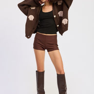 V NECK BUTTON FRONT APPLIQUE CARDIGAN-Emory Park-[option4]-[option5]-[option6]-[option7]-[option8]-Shop-Boutique-Clothing-for-Women-Online