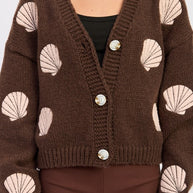 V NECK BUTTON FRONT APPLIQUE CARDIGAN-Emory Park-[option4]-[option5]-[option6]-[option7]-[option8]-Shop-Boutique-Clothing-for-Women-Online