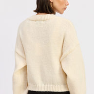 V NECK BUTTON FRONT APPLIQUE CARDIGAN-Emory Park-[option4]-[option5]-[option6]-[option7]-[option8]-Shop-Boutique-Clothing-for-Women-Online