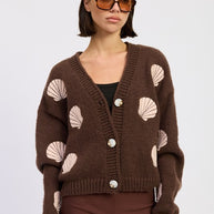 V NECK BUTTON FRONT APPLIQUE CARDIGAN-Emory Park-MOCHA PINK-S-[option4]-[option5]-[option6]-[option7]-[option8]-Shop-Boutique-Clothing-for-Women-Online