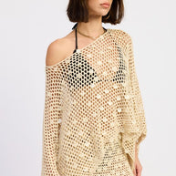 OVERSIZED SHELL TRIM CROCHET PONCHO-Emory Park-[option4]-[option5]-[option6]-[option7]-[option8]-Shop-Boutique-Clothing-for-Women-Online