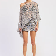 OVERSIZED SHELL TRIM CROCHET PONCHO-Emory Park-[option4]-[option5]-[option6]-[option7]-[option8]-Shop-Boutique-Clothing-for-Women-Online