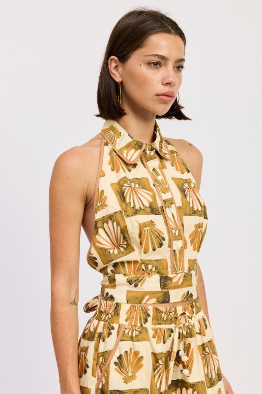 HIGH COLLARED BACKLESS HALTER TOP-Emory Park-[option4]-[option5]-[option6]-[option7]-[option8]-Shop-Boutique-Clothing-for-Women-Online