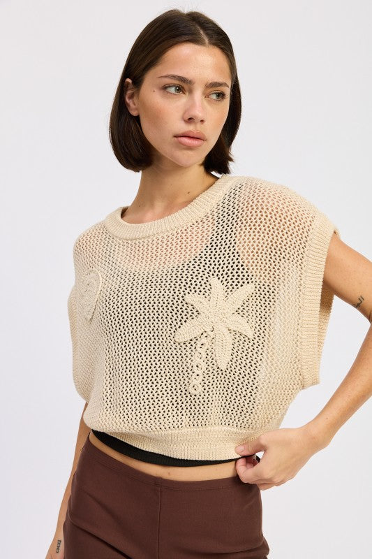 SLEEVELESS CROCHET PATCHED TOP-Emory Park-[option4]-[option5]-[option6]-[option7]-[option8]-Shop-Boutique-Clothing-for-Women-Online
