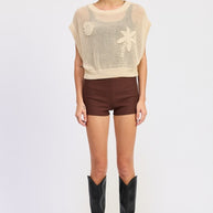 SLEEVELESS CROCHET PATCHED TOP-Emory Park-[option4]-[option5]-[option6]-[option7]-[option8]-Shop-Boutique-Clothing-for-Women-Online