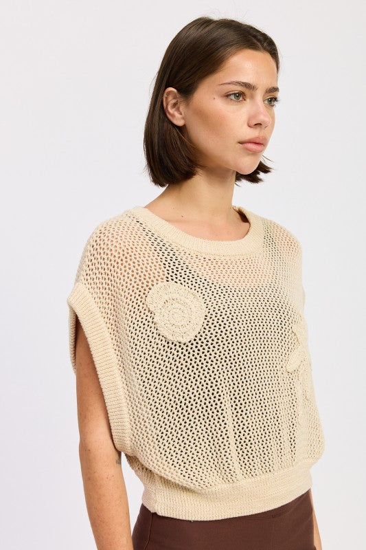 SLEEVELESS CROCHET PATCHED TOP-Emory Park-[option4]-[option5]-[option6]-[option7]-[option8]-Shop-Boutique-Clothing-for-Women-Online