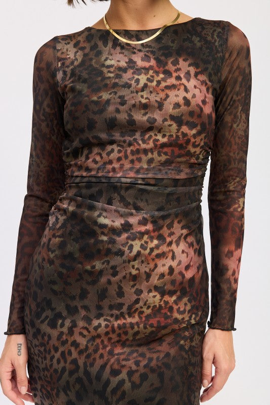 MINI OPEN BACK MESH ANIMAL PRINT DRESS-Emory Park-[option4]-[option5]-[option6]-[option7]-[option8]-Shop-Boutique-Clothing-for-Women-Online