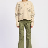 FLORAL WHIPSTITCH SWEATER-Emory Park-[option4]-[option5]-[option6]-[option7]-[option8]-Shop-Boutique-Clothing-for-Women-Online