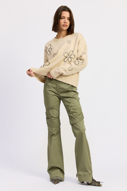 FLORAL WHIPSTITCH SWEATER-Emory Park-[option4]-[option5]-[option6]-[option7]-[option8]-Shop-Boutique-Clothing-for-Women-Online