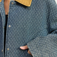 WOOL TWEED SNAP JACKET WITH CONTRASTED COLLAR-Emory Park-[option4]-[option5]-[option6]-[option7]-[option8]-Shop-Boutique-Clothing-for-Women-Online