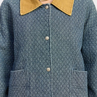 WOOL TWEED SNAP JACKET WITH CONTRASTED COLLAR-Emory Park-[option4]-[option5]-[option6]-[option7]-[option8]-Shop-Boutique-Clothing-for-Women-Online