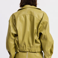 CROPPED JACKET WITH COLLAR AND ZIPPER-Emory Park-[option4]-[option5]-[option6]-[option7]-[option8]-Shop-Boutique-Clothing-for-Women-Online