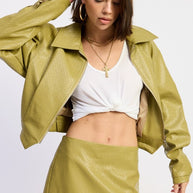 CROPPED JACKET WITH COLLAR AND ZIPPER-Emory Park-[option4]-[option5]-[option6]-[option7]-[option8]-Shop-Boutique-Clothing-for-Women-Online