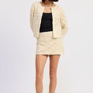 NOVELTY MACRAME CROPPED JACKET-Emory Park-[option4]-[option5]-[option6]-[option7]-[option8]-Shop-Boutique-Clothing-for-Women-Online