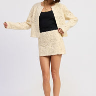 NOVELTY MACRAME CROPPED JACKET-Emory Park-[option4]-[option5]-[option6]-[option7]-[option8]-Shop-Boutique-Clothing-for-Women-Online