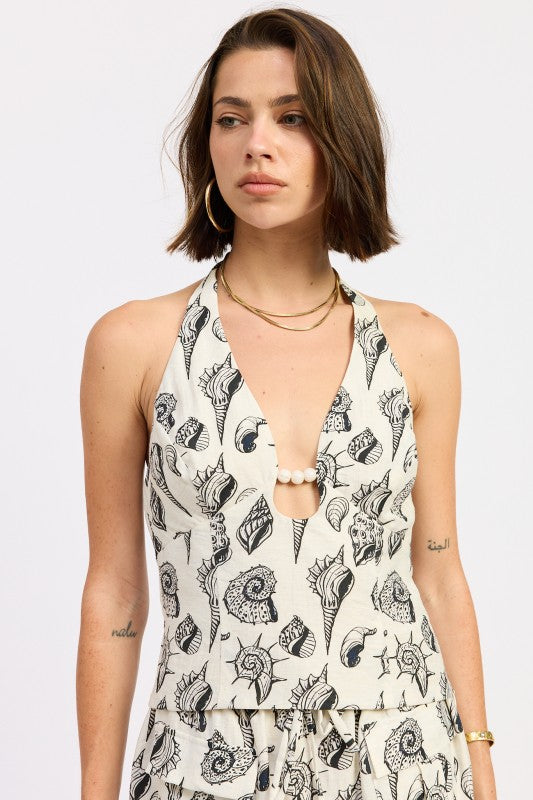 BEADED CUTOUT HALTER TOP-Emory Park-[option4]-[option5]-[option6]-[option7]-[option8]-Shop-Boutique-Clothing-for-Women-Online