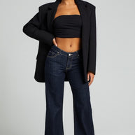 Gary Low Rise Jean in Rinse Wash-GJG Denim-Dark Blue- Regular Inseam 32-s-[option4]-[option5]-[option6]-[option7]-[option8]-Shop-Boutique-Clothing-for-Women-Online
