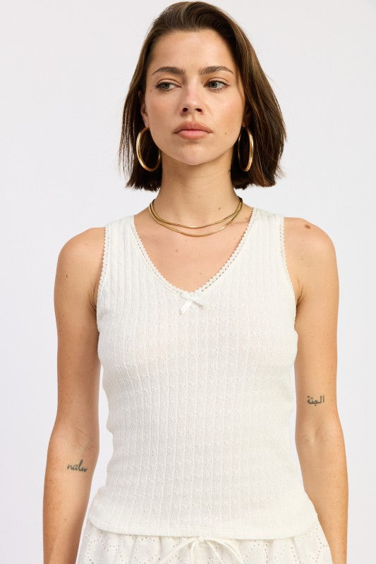 V NECK SLEEVELESS RIB TANK TOP-Emory Park-[option4]-[option5]-[option6]-[option7]-[option8]-Shop-Boutique-Clothing-for-Women-Online