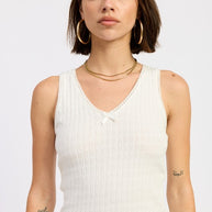 V NECK SLEEVELESS RIB TANK TOP-Emory Park-[option4]-[option5]-[option6]-[option7]-[option8]-Shop-Boutique-Clothing-for-Women-Online