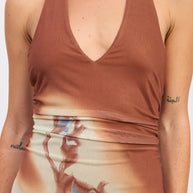 PRINTED MAXI HALTER DRESS WITH NECK TIE-Emory Park-[option4]-[option5]-[option6]-[option7]-[option8]-Shop-Boutique-Clothing-for-Women-Online