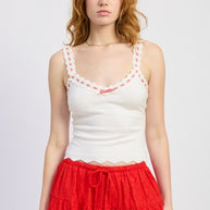 CROCHET STRAP SCALLOPED TANK TOP-Emory Park-[option4]-[option5]-[option6]-[option7]-[option8]-Shop-Boutique-Clothing-for-Women-Online