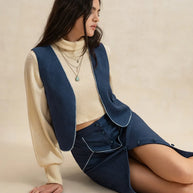 Open Front Vest and Buttoned Skirt Set-sets-Trendsi-[option4]-[option5]-[option6]-[option7]-[option8]-Shop-Boutique-Clothing-for-Women-Online