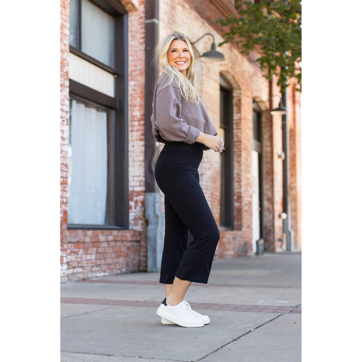 The Delilah - Kick Flare Leggings with Pockets-JuliaRoseWholesale-[option4]-[option5]-[option6]-[option7]-[option8]-Shop-Boutique-Clothing-for-Women-Online