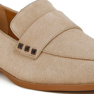 Durance Studded Genuine Suede Loafers-Rag Company-[option4]-[option5]-[option6]-[option7]-[option8]-Shop-Boutique-Clothing-for-Women-Online